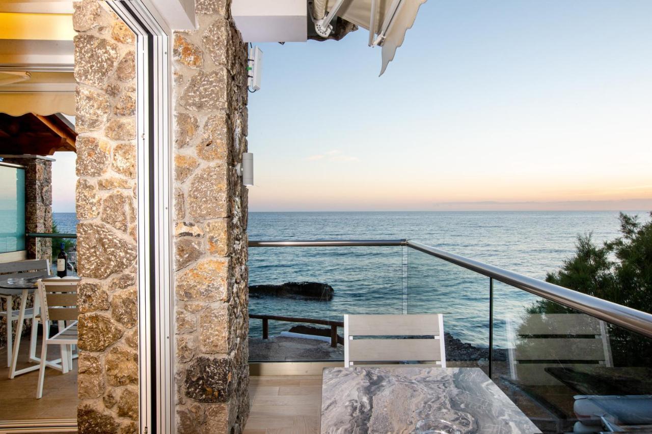 Black Rocks Family, Luxury Seafront Beach Maisonette Agios Gordios  Zewnętrze zdjęcie