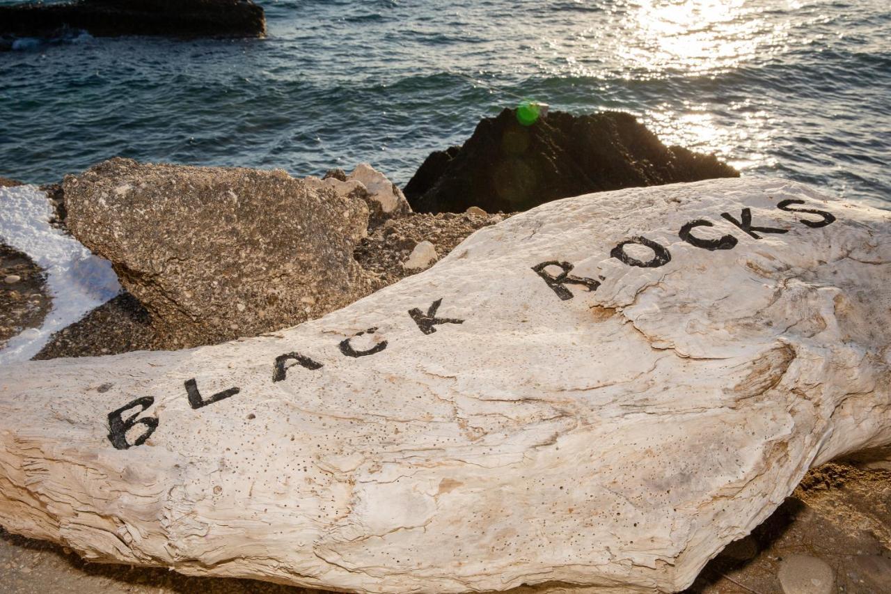 Black Rocks Family, Luxury Seafront Beach Maisonette Agios Gordios  Zewnętrze zdjęcie