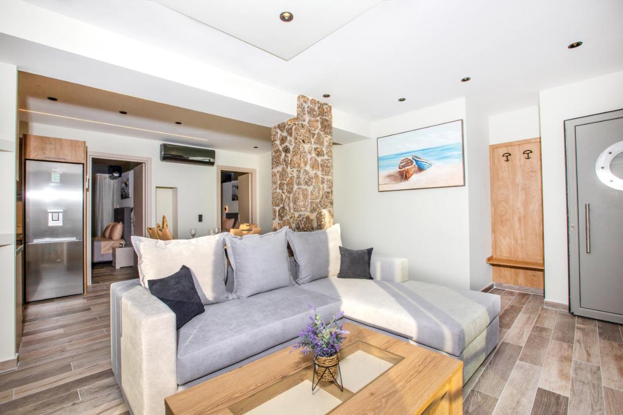 Black Rocks Family, Luxury Seafront Beach Maisonette Agios Gordios  Zewnętrze zdjęcie