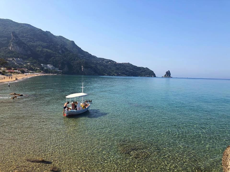 Black Rocks Family, Luxury Seafront Beach Maisonette Agios Gordios  Zewnętrze zdjęcie